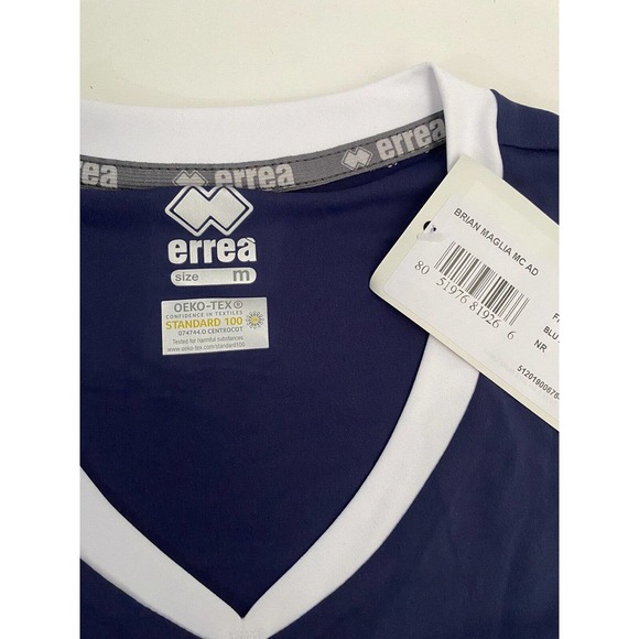NWT ERREA Men Jersey Brian Maglia Shirt Short Sleeve Navy Volleyball V n… - Picture 5 of 5